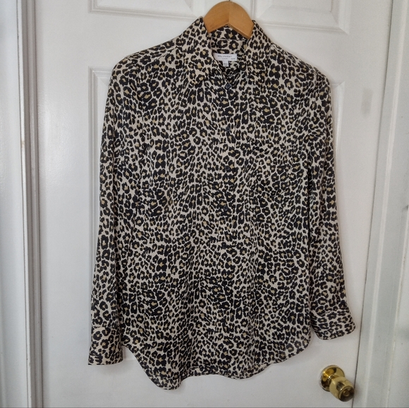 Equipment Reese Leopard Print Button Down Shirt Size XS - Picture 14 of 15